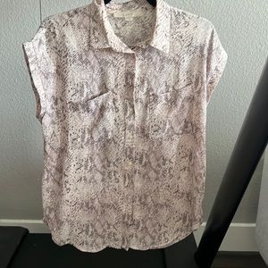 Snake print blouse